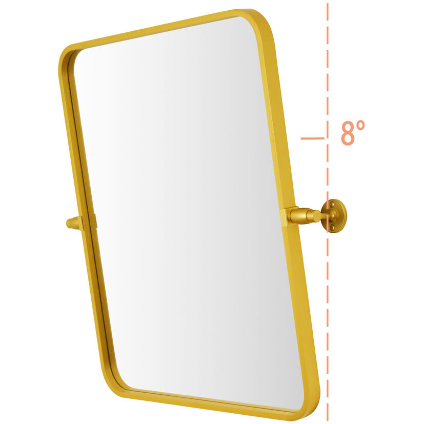 Everly 24 X 20 inch Gold Mirror