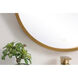 Pier 21 X 21 inch Brass LED Mirror