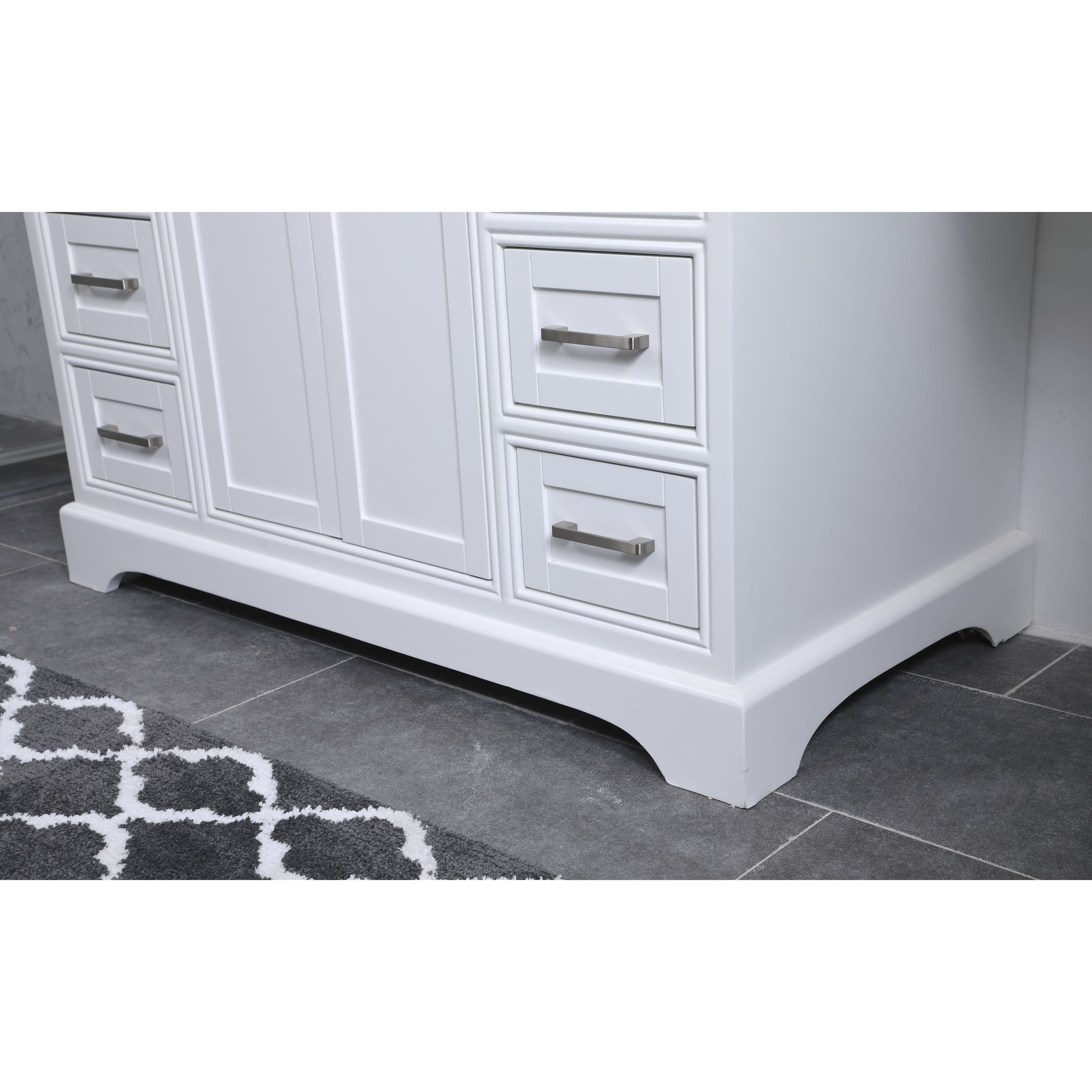 Americana 84 X 21.5 X 70 inch White Vanity Sink Set