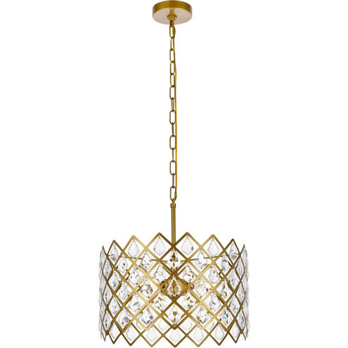 Lyla 3 Light 16 inch Brass Pendant Ceiling Light