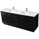 Hayes 84 X 22 X 35 inch Black Vanity Sink Set