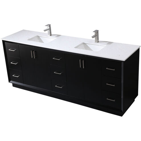 Hayes 84 X 22 X 35 inch Black Vanity Sink Set
