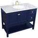 Metropolis 42 X 22 X 34 inch Blue Vanity Sink Set