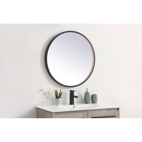 Pier 28 X 28 inch Black LED Mirror