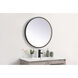 Pier 28 X 28 inch Black LED Mirror