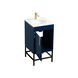 Eugene 19 X 18 X 33.5 inch Blue Vanity Sink Set