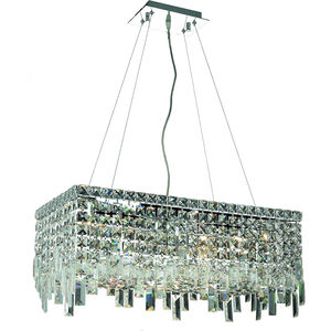 Maxime 6 Light 24 inch Chrome Dining Chandelier Ceiling Light in Royal Cut