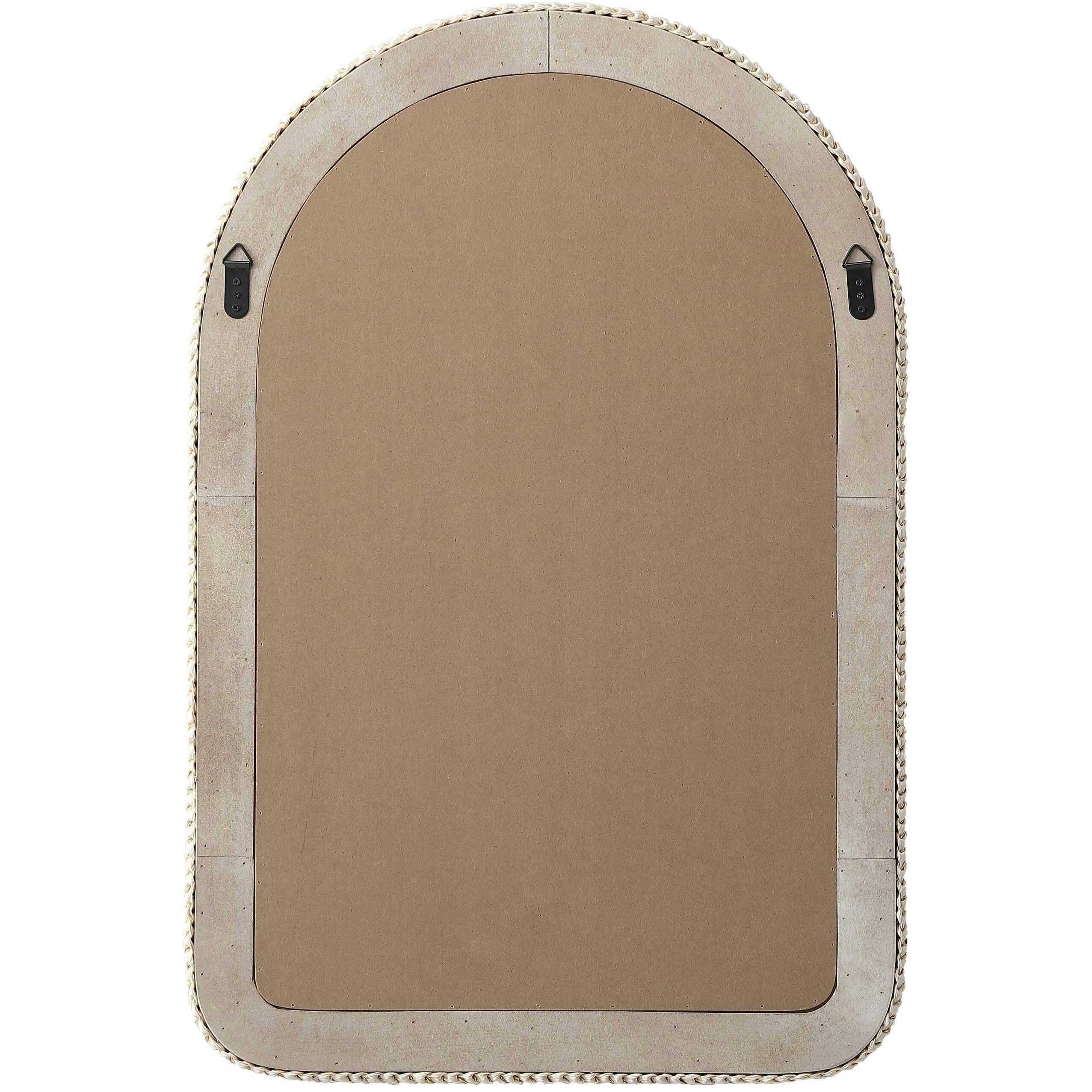 Marlowe 36 X 24 inch Linen White Mirror
