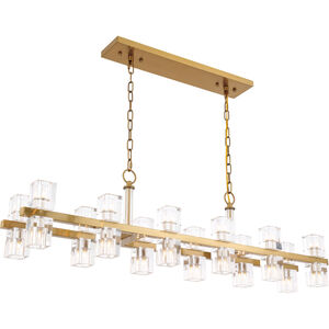 Chateau 24 Light 9 inch Burnished Brass Pendant Ceiling Light, Urban Classic