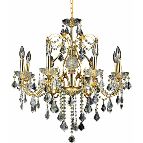 St. Francis 8 Light 26 inch Gold Dining Chandelier Ceiling Light in Clear, Royal Cut