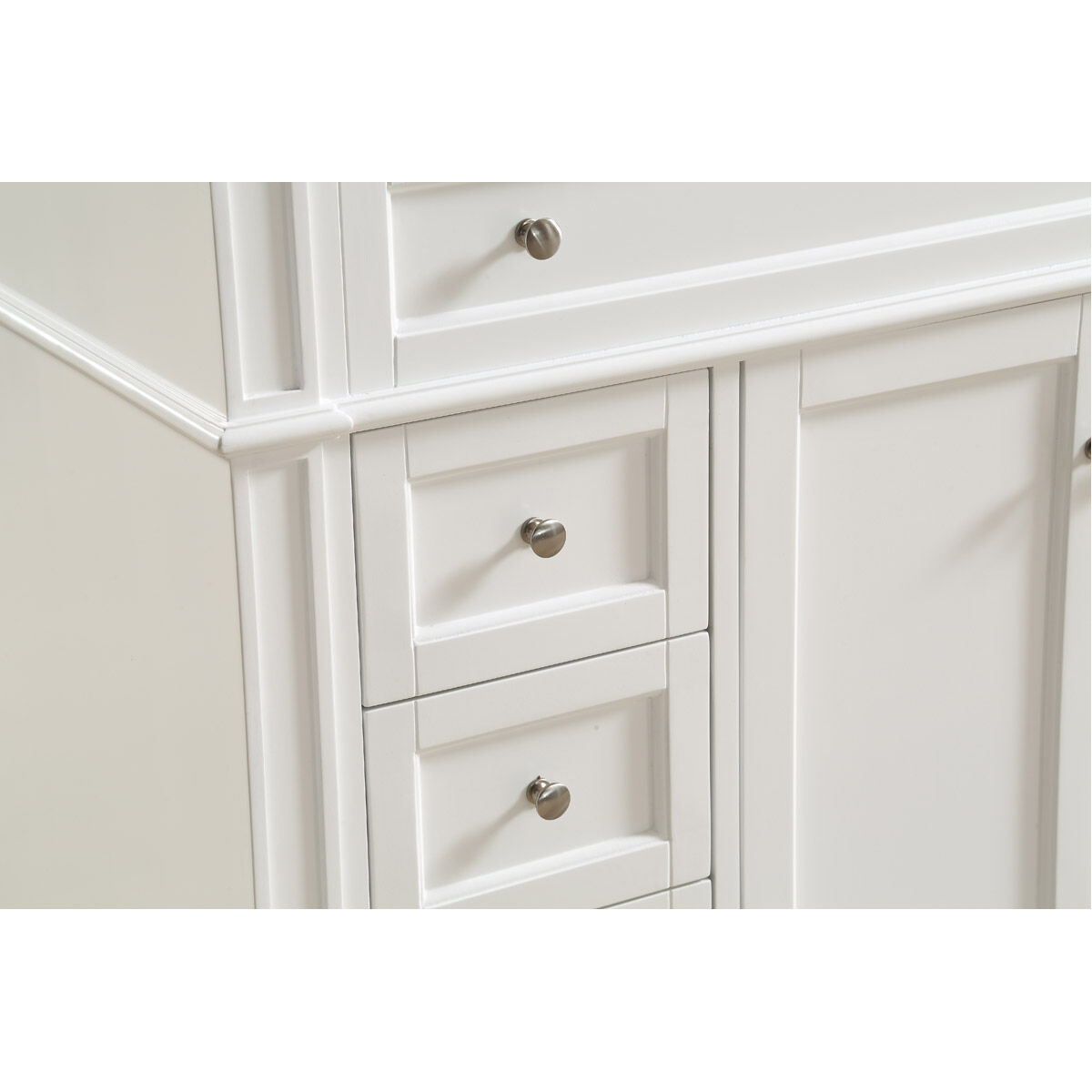 Park Avenue 40 X 35 inch White with Carrara White Marble Vanity Set