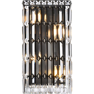 Maxime 4 Light 5 inch Black and Clear Wall Sconce Wall Light