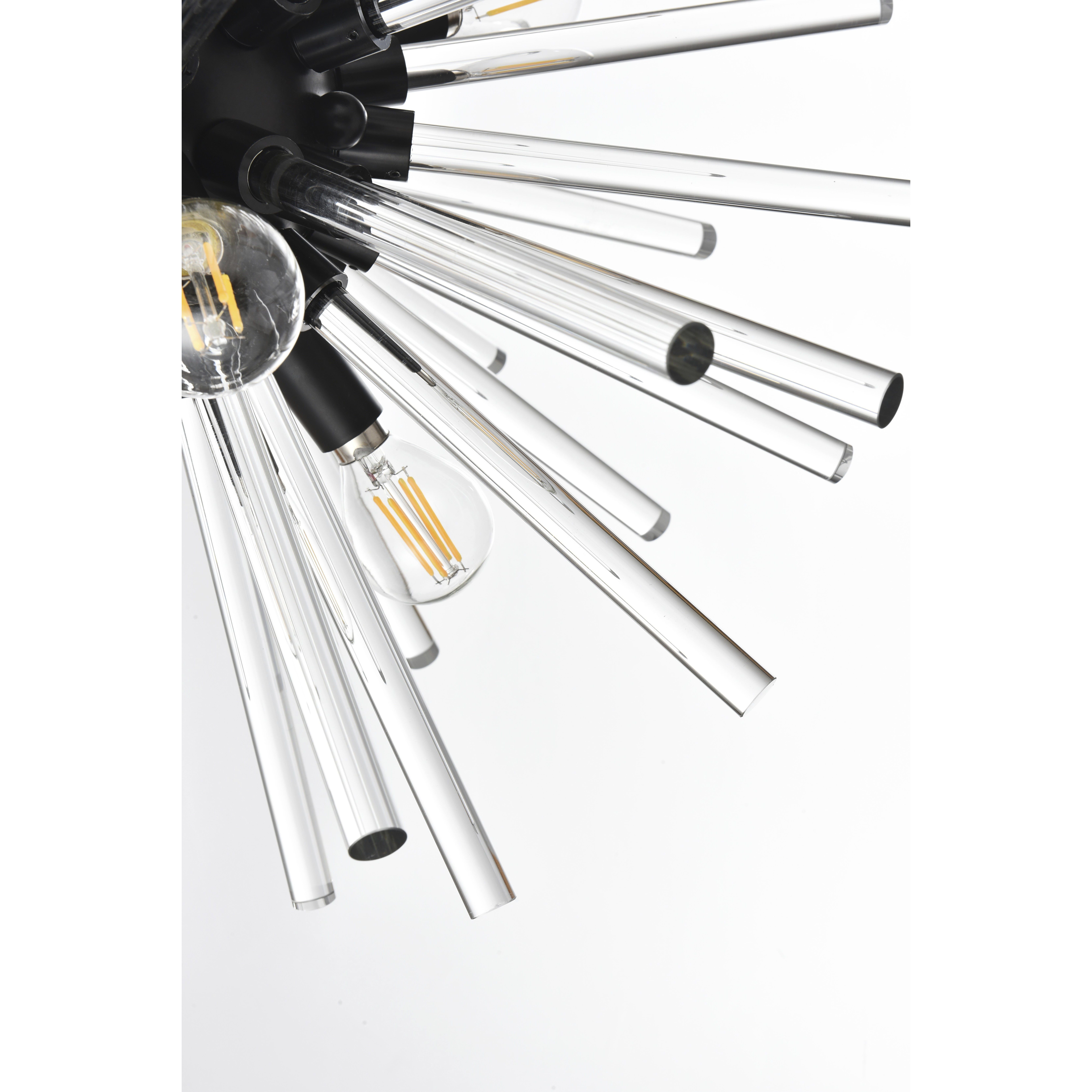 Sienna 4 Light 18 inch Black Wall Sconce Wall Light, can be Flush Mounted