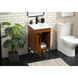 Eugene 19 X 18 X 33.5 inch Teak Vanity Sink Set