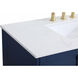 Sommerville 42 X 22 X 34 inch Blue Vanity Sink Set