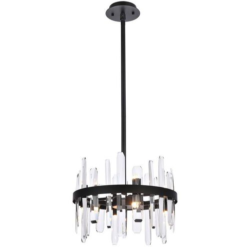 Serena 8 Light 16 inch Black Pendant Ceiling Light