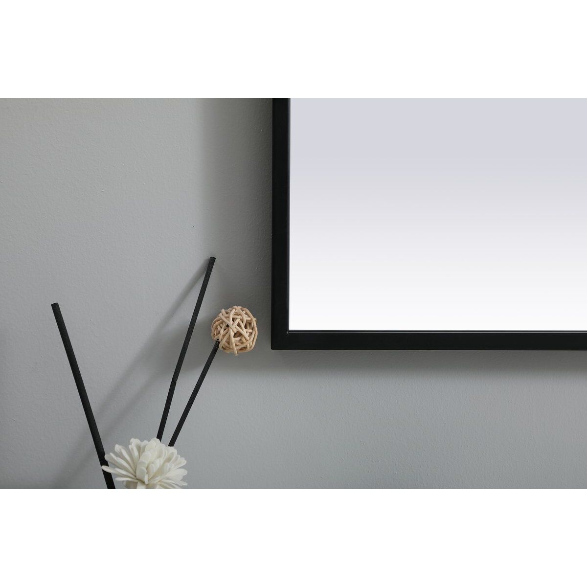 Ayra 36 X 24 inch Black Mirror