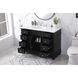 Wesley 48 X 22 X 35 inch Black Vanity Sink Set