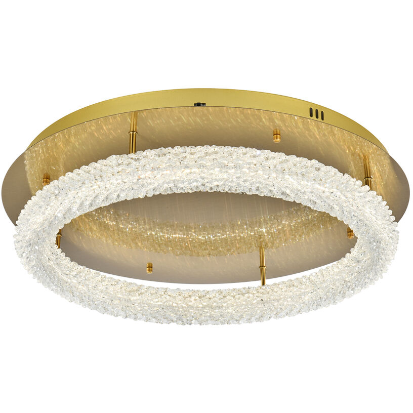 Bowen 1 Light 26 inch Satin Gold Flush Mount Ceiling Light