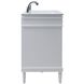 Bennett 60 X 21 X 35 inch White Vanity Sink Set