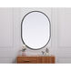 Asha 40 X 30 inch Black Mirror in 30 x 40