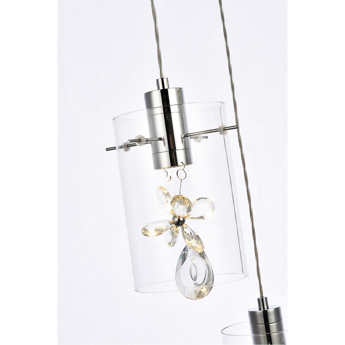 Hana 8 Light 18 inch Chrome Pendant Ceiling Light