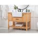 Clement 42 X 22 X 34 inch Natural Wood Bathroom Vanity Cabinet