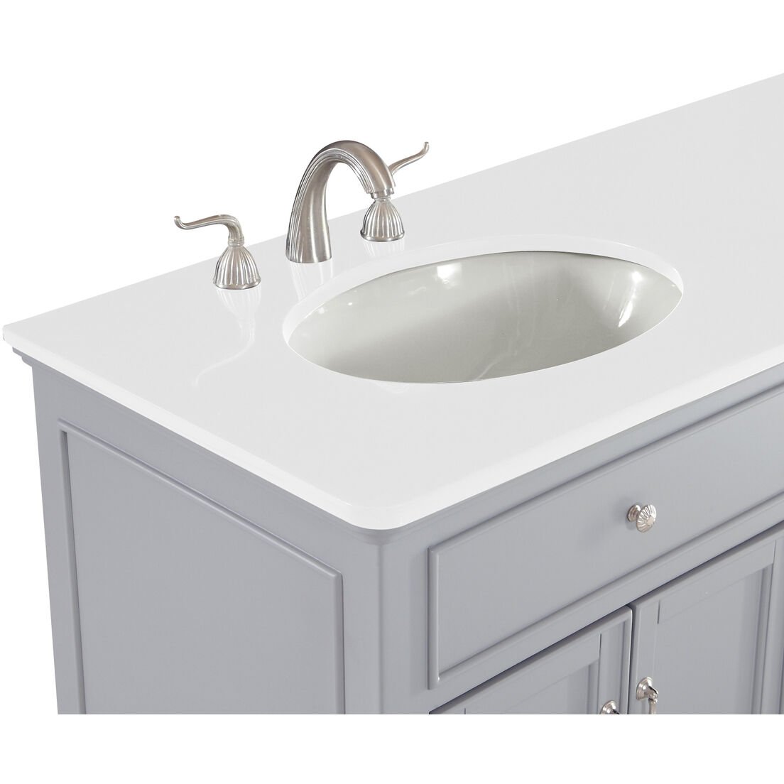 Otto 60 X 21 X 35 inch Grey Vanity Sink Set