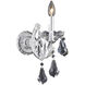 Maria Theresa 1 Light 8 inch Chrome Wall Sconce Wall Light in Clear