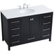 Irene 48 X 22 X 34 inch Black Vanity Sink Set
