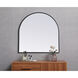 Ayra 36 X 36 inch Black Mirror