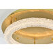 Bowen 1 Light 22 inch Satin Gold Flush Mount Ceiling Light