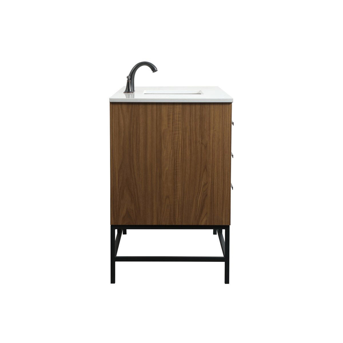 Eugene 48 X 22 X 33.5 inch Walnut Brown Vanity Sink Set in Not Included