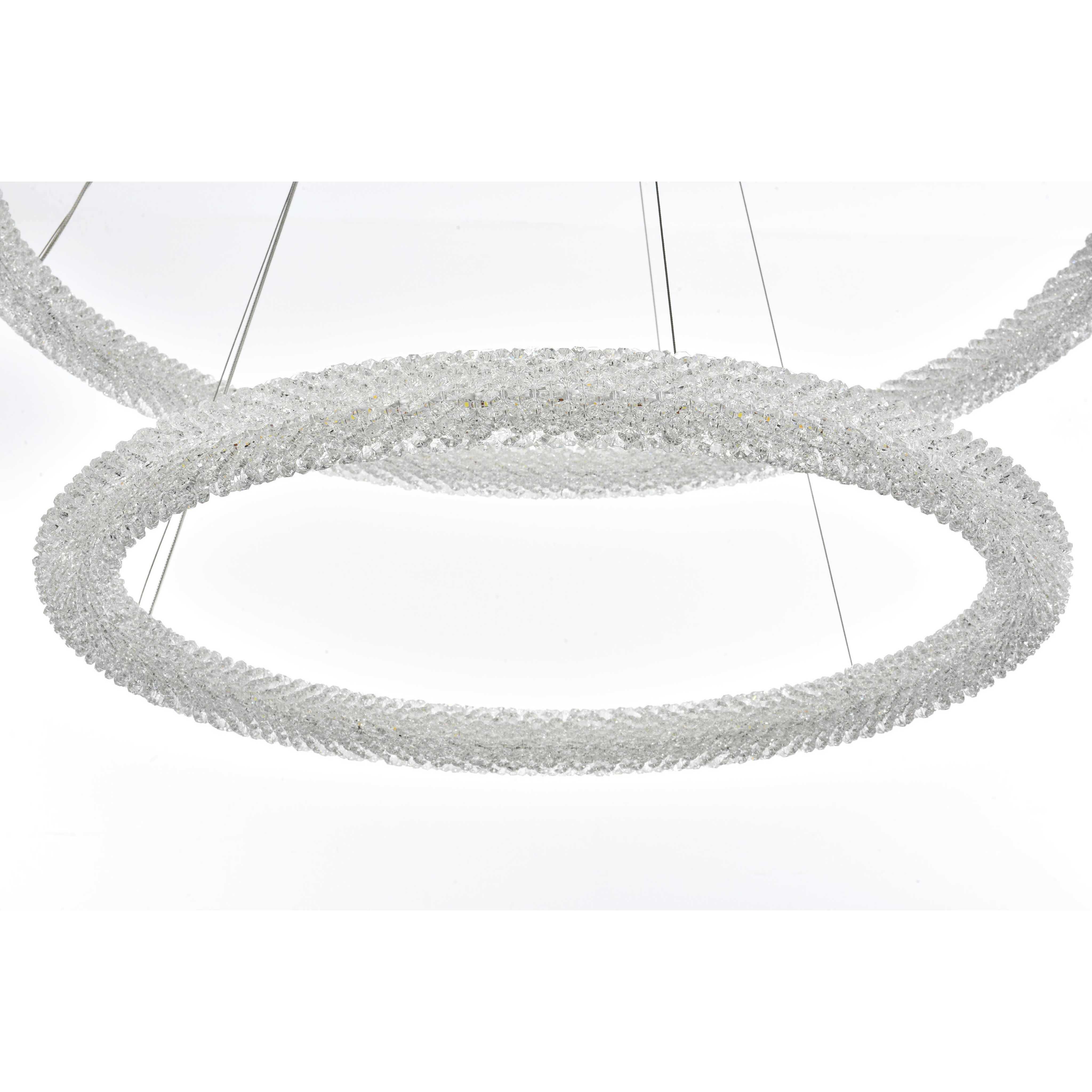 Bowen 2 Light 42 inch Satin Gold Chandelier Ceiling Light