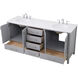 Irene 72 X 22 X 34 inch Gray Vanity Sink Set