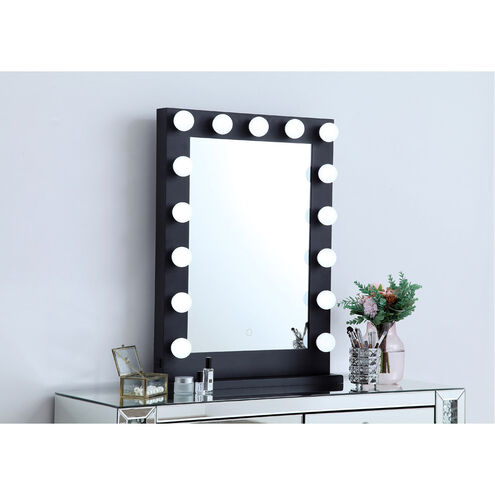 Brenda 32 X 24 inch Black Lighted Wall Mirror