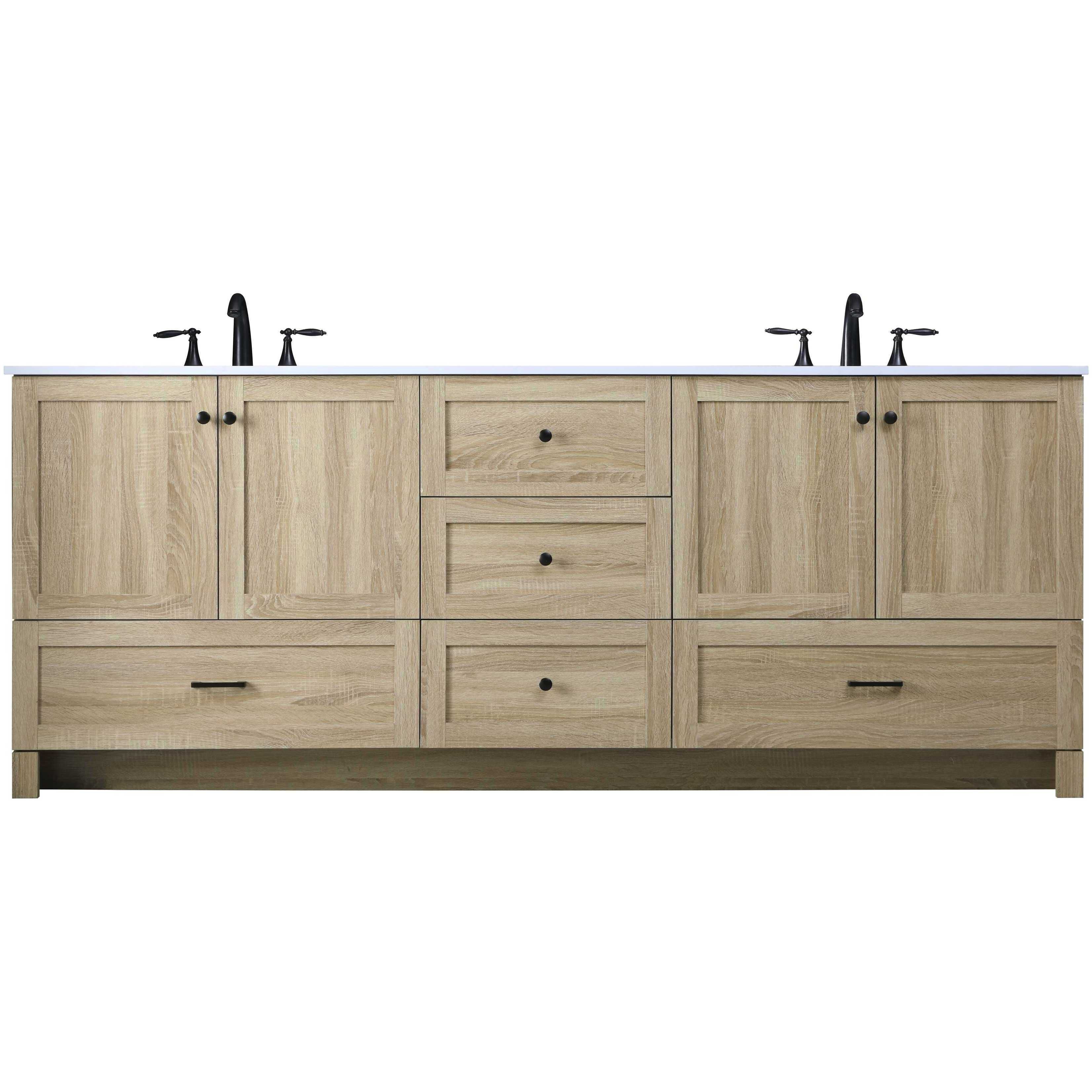 Soma 84 X 34 inch Mango Wood Bathroom Vanity Cabinet