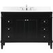 Bennett 48 X 21 X 35 inch Black Vanity Sink Set