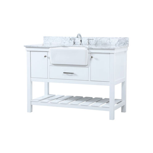 Clement 48 X 22 X 34 inch White Bathroom Vanity Cabinet