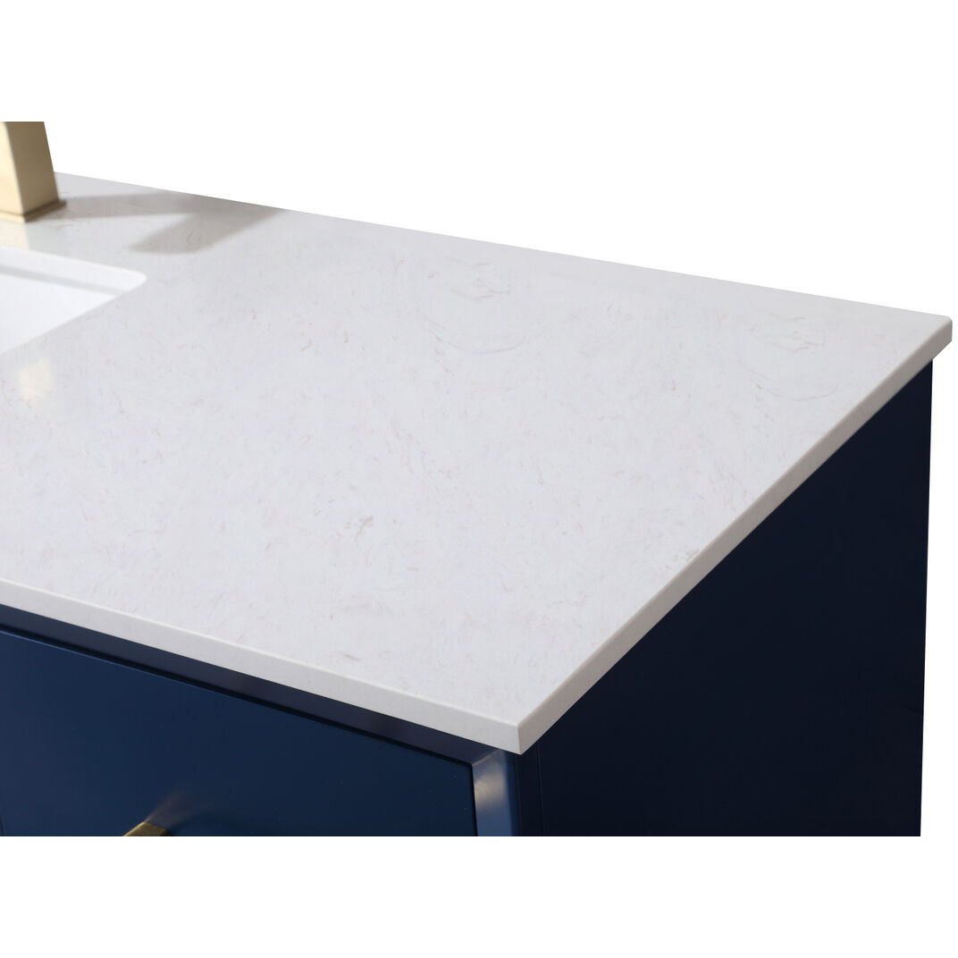 Hayes 60 X 22 X 35 inch Blue Vanity Sink Set