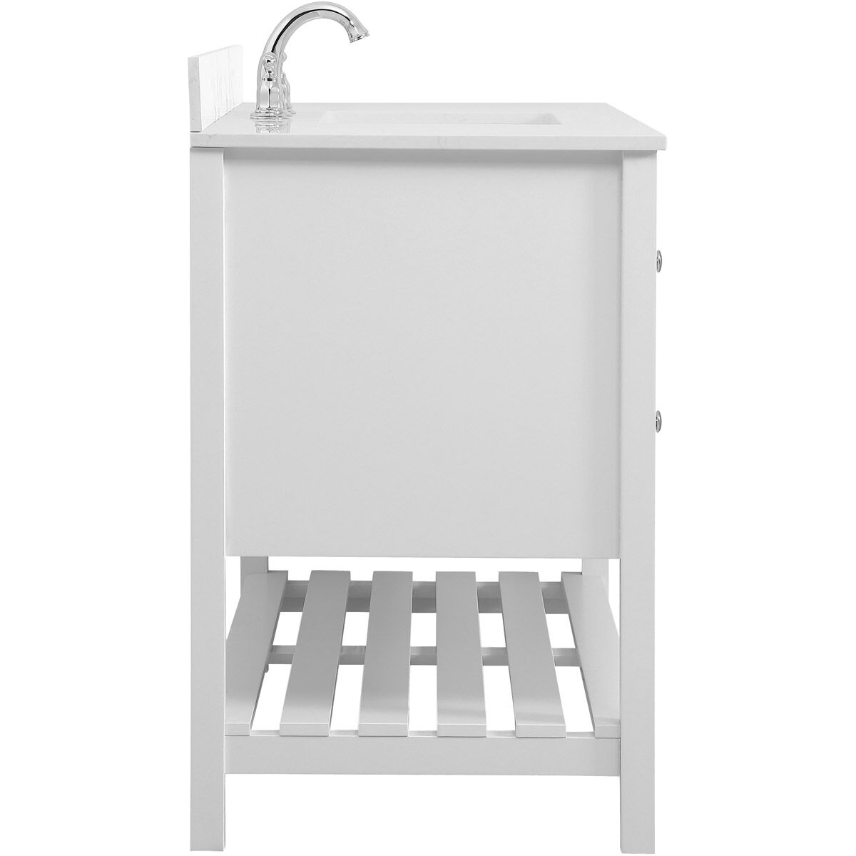 Theo 48 X 22 X 34 inch White Vanity Sink Set