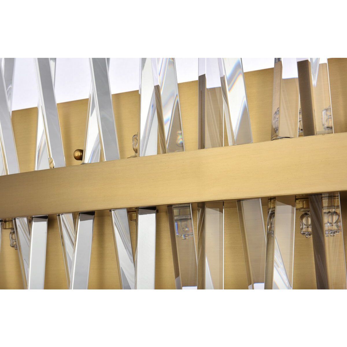 Serephina 10 Light 36 inch Satin Gold Bath Sconce Wall Light