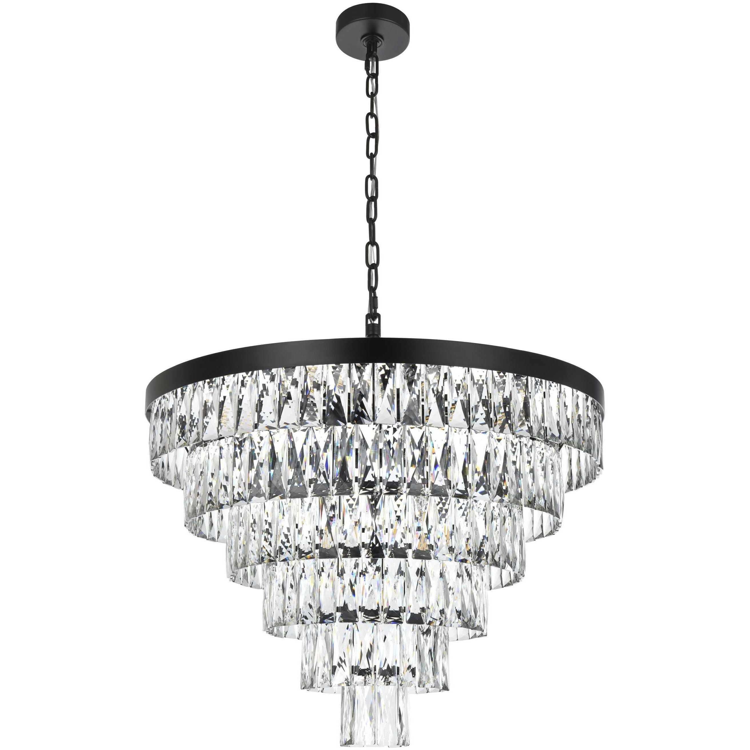 Josephine 13 Light 27.5 inch Black Chandelier Ceiling Light