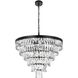 Josephine 13 Light 27.5 inch Black Chandelier Ceiling Light
