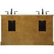 Americana 60 X 22 X 35 inch Driftwood Vanity Sink Set