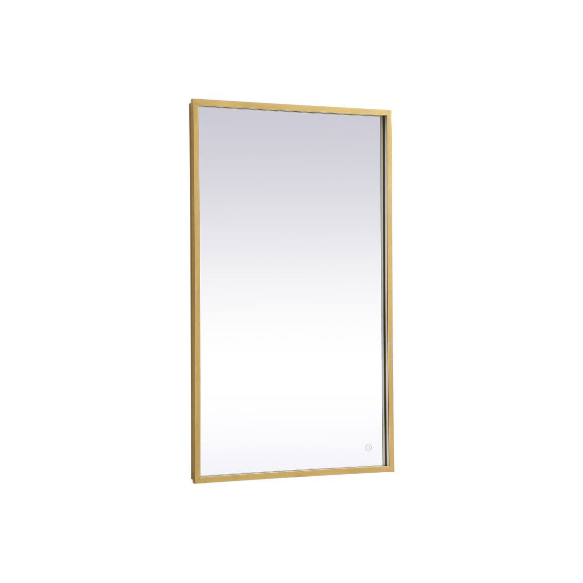 Pier 30 X 24 inch Brass LED Mirror