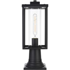 Memphis 1 Light 16.5 inch Black Outdoor Post Light