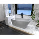 Brock Glossy White Bathtub