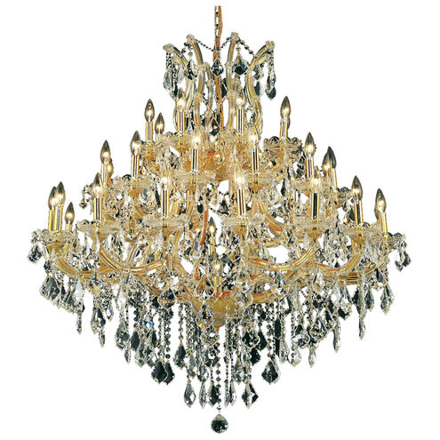 Maria Theresa 37 Light 44 inch Gold Foyer Ceiling Light in Clear, Royal Cut