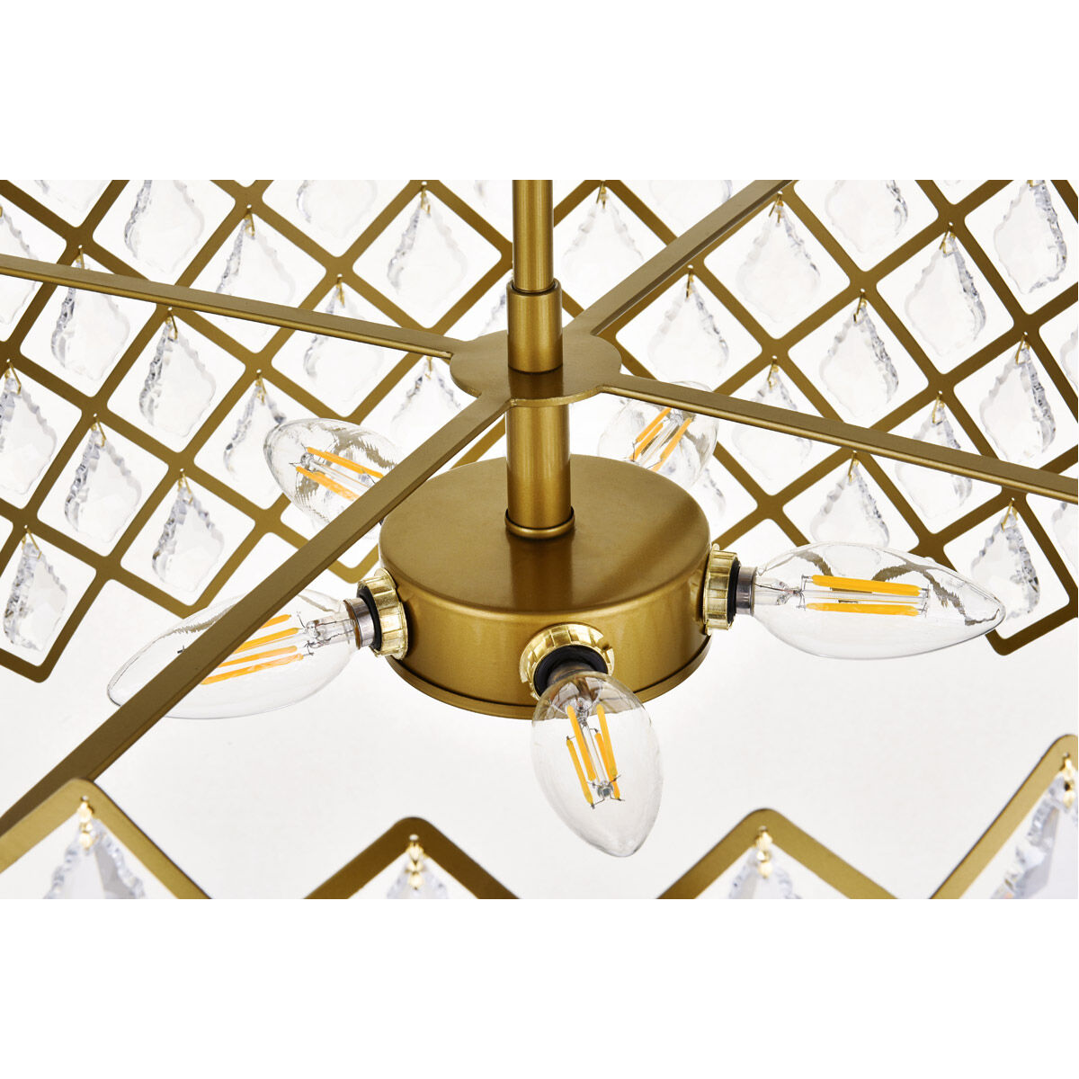 Lyla 5 Light 21 inch Brass Pendant Ceiling Light